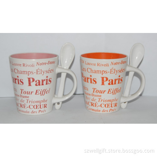 Ceramic Stoneware Coffee Cup and Saucer, Dinner Set